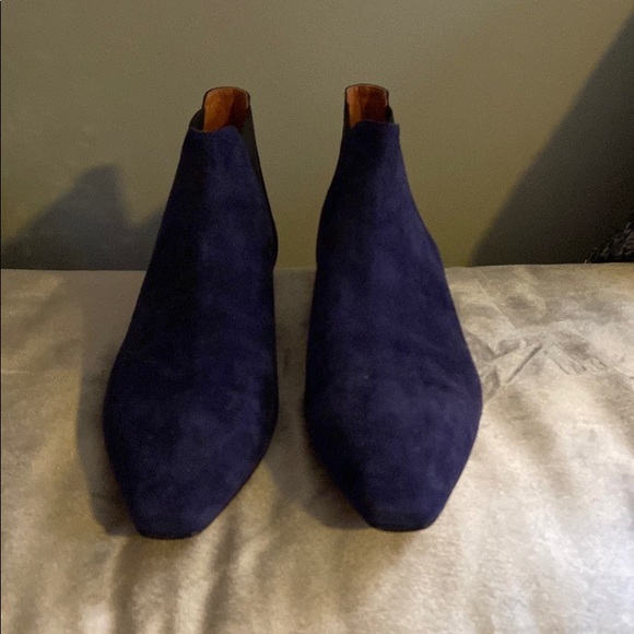 Derek Lam Italy Blue Suede Boots Sz 39/8.5 - Picture 2 of 8